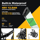 1000W Folding Electric Bike, 48V 20AH Large Removable Battery E Bike,30+MPH, 80 Miles Max Range, 20" Fat TireElectric Bike for Adults, Adult Electric Bicycles for CommuteBeach Snow