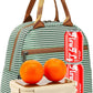 FlowFly Insulated Lunch Cooler Bag - Tote Bag Organizer for Women/Men, Green