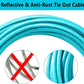 Dog Tie Out Cable 50FT-500Lbs,Heavy Duty Dog Leads Line for Yard with Swivel Hook,Medium Large Dogs Leash&Chains for Outside,Rust Chew Proof Dogs Run Cable for Outdoor Camping(Teal, 50FT)