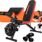 OPPSDECOR Adjustable Weight Bench with Leg Extension, Leg Curl - 800 LBS Heavy Duty Workout Bench for Home Gym - Preacher Curl, Flat, Incline, Decline Sit Up - Full Body Workout