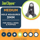 Zen Clipper Pet Nail Clipper for Dogs – Dog Nail Trimmer for Safer Grooming Care - Clean, Quiet, and Easy-to-Use Stainless Steel Claw Trimmer - (3mm Hole)