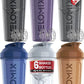 '-6 PACK- 28 oz Protein Shaker Bottle for Protein Mixes - 6x Wire Whisk | Leak Proof Shaker Cups for Protein Shakes | Protein Shaker Bottle Pack | Protein Shake Cup (Elemental Mix)