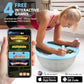 2-in-1 Balance Ball & Plank Board Trainer with App & 4 Interactive Games, Half Exercise Ball for Pilates & Yoga, Core Strength Training, Home Gym Workout, with 2 Resistance Bands & Pump