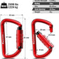 FresKaro 3inch 12kN-2698lbs Auto Locking Carabiner Clips, Solid D Shape, Heavy Duty 7075 Aluminum, Lightweight 1.09oz, Rust Proof, for Hammock, Hiking, Dog Leash, Keychain etc., Multi-Colors