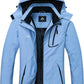 MOERDENG Women's Waterproof Ski Jacket Warm Winter Coat Outdoor Windbreaker Hiking Snowboarding Jacket