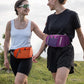WATERFLY Fanny Pack Waist Bag: Hiking Water Bottle Holder with Strap Waist Pack for Women Men Hydration Hip Packs for Running Walking Traveling-Orange