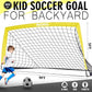 Kids Soccer Goal for Backyard, 6x4 9x5 FT Portable Soccer Nets Pop Up with Ball, Agility Ladder, Cones, Target & Carry Bag for Toddler Youth Outdoor Indoor Training Practice Sports Games Play