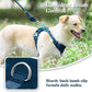 No Pull Dog Harness for Small Medium Large Dogs - Adjustable Two-Layer Mesh Dog Vest with Dual Clip, Escape Proof, Quick Release, Lightweight Breathable Mesh for Walking Hiking (Prussian Blue,S)