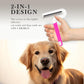 Pet Flea Comb for Dogs & Cats - Grooming Tool with Long & Short Steel Teeth, Safely Removes Tangles and Knots, Gentle Detangling Brush for Pet Hair (TG2044)
