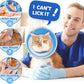 Breathable Air Mesh Cat Cone Collar Soft to Stop Licking, Adjustable, Foldable Lightweight Kitten Cones After Surgery Recovery for Cats & Kittens (Light Blue, S)
