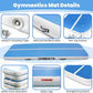 DOBESTS Inflatable Air Gymnastics Mat Tumbling Mat Tumble Track Gymnastics Training for Kids Home 6.6 feet 10 feet 13feet 16feet 20feet 4/8inch Thick for Cheerleading Dance Yoga Cheer Water With Pump