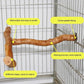 Wood Bird Perch, T Shaped Birdcage Stand Wooden Parrot Perch Stand Perch for Bird Cage Grinding Bird Perch Branches, T Perch Bird Accessory, Easy to Install