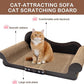 Cat Scratcher Couch Cat Scratching Bed Large Cat Scratcher Bed Cat Lounge Bed Scratching Pad for Indoor Cats