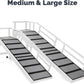 Dog Ramp for Bed or Couch, Wooden Pet Ramp with 20° Gentle Slope, Removable Side Rails, Non-Slip Surface, Top Platform & Wheels, Safe Bed Ramp for Small, Medium & Senior Dogs, 60" Long, White