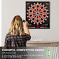 Electronic Dartboard, Electric Dart Boards for Adults,Electronic Scoreboard, Light-Up Led Display, 12 Darts Soft Tip Professional Dart Board and Extra Tips, Up to 8 Players