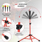 Gonex Baseball Softball Practice Hitting Batting Tripod Stand Rubber Tee Collapsible Portable with Carrying Bag