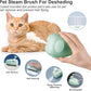 Cat Steam Brush for Shedding,Self Cleaning Cat Brush with Steam,Rechargeable Pet Steam Brush,Mist Brush Comb for Indoor Cats,Cat Hair Brush,Steamy Cat Brush for Short&Long Haired Pets.(Green)