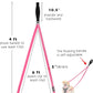 PetBonus Two Point Control Dog Leash, Works with No Pull Harnesses, No Tangle Training Leashes, Soft Padded and Reflective Walking Lead, Converts to Single Lead for Medium Large Dogs (Pink)