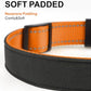 TagME Airtag Dog Collar,Waterproof Reflective Pet Collar with Airtag Holder,Soft Padded and Double D-Rings for Puppy,Orange