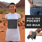 Pocket-Sized Sweat Towels - The Original Sweat Absorbing Handkerchiefs - Quick-Dry Microfiber Sweat Rags for Face, Hands, & Body - Men & Women - Gym, Sports, and Work (Dark Grey: 5 Pack)