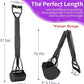 UPSKY 32'' Pooper Scooper for Large Small Dogs, Long Handle Dog Poop Scooper with Waste Bags, Portable Dog Poop Pick Up Tool, Folding Poop Scoop for Yard, Grass, Dirt, Gravel Black