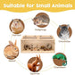 Snowtaros Wooden Hamster Cage, Large Hamster Cages and Habitats Chewproof, with 2 Openable Acrylic Top, Small Animal Cage for Mouse Gerbil Quail Dwarf Syrian Hamsters (31.5" L*15.7" W*15.7" H)