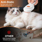 Steam Brush for Cat & Dog – 3-in-1 Spritz Pet Spray Hair Removal Comb for Grooming & Shedding Steam – Water Brush for Long & Short Haired Pets– Includes Two Bottles Waterless Shampoo