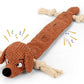 Dog Toys,Squeaky Dog Chew Toy with Crinkle Paper,Interactive Tough Plush Rope Toys for Small Medium Large Dogs with Gift Boxes