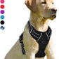 BARKBAY No Pull Dog Harness Front Clip Heavy Duty Reflective Easy Control Handle for Large Dog Walking(Black,XL)