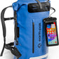 Earth Pak Waterproof Backpack - Heavy Duty Hiking Backpack - Roll-Top Closure Bag - Cushioned Dry Bag Waterproof Phone Case