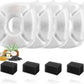 8 Pcs Cat Fountain Replacement Filters 4 Pack Cat Water Fountain Replacement Filters with 4 Pack Pre-Filter Sponges, Pet Fountain Filter Fit for 95oz/2.8L Automatic Pet Fountain Cat Water Fountain