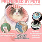 Soft Cat Cone Collar for Cats– Adjustable Lightweight Recovery E-Collar to Stop Licking, Scratching & Biting After Surgery, Comfortable Wound Healing Cone Alternative (Pink, M)