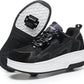 Wooowyet Roller Skate Shoes for Kids Boys Girls Rechargealbe Wheels Sneakers Fashion Roller Wheeled