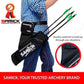 Archery Arrow Quiver - Adjustable Waist Hanged Quiver with 3 Removable Tubes & Pockets for Archery Arrows Case & Equipment - Ideal for Hunting & Target Practice - Right Handed Only