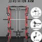 Eonfit E3 Smith Machine with 360°Rotating Arm for Home Gym Equipment, Multi-Function Power Cage Squat Rack with Cable Crossover LAT Pulldown Pulley System All in One