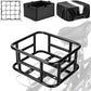 Bike Basket Rear with Liner,Waterproof Cover,Cargo Net Large Rear Bike Basket,Heavy Duty Bicycle Rear Basket for Electric Bike, Ebike,Great for Bike Trip,Carrying Grocery,Ball,Dog