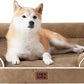 EHEYCIGA Orthopedic Dog Beds for Large Dogs, Waterproof Memory Foam Large Pet Bed with Sides, Non-Slip Bottom and Egg-Crate Foam Dog Couch Bed with Washable Removable Cover, Camel