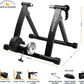 Alpcour Bike Trainer Stand for Indoor Riding – Portable Foldable Magnetic Stainless Steel Indoor Trainer, Noise Reduction, 6 Resistance Settings & Bag – Stationary Exercise for Road & Mountain Bikes