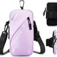 Phone Holder Arm Bands, Small Crossbody Shoulder Holsters Bag with Arm Band, Fits iPhone and All Cell Phones, Use for Running, Walking, Hiking & Biking (Plus Size Purple)