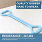 LEZER Figure 8 Resistance Band, Fitness Elastic Rope, Execrise Workout for Arm, Back, Chest and Shoulder, Yoga, Pilates, Stretching, Physical Therapy Equipment