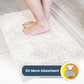 Muddy Mat® Shown on TV – Super Absorbent Microfiber Dog Door Mat for Muddy Paws, Non-Slip Washable Pet Rug, Quick Dry Chenille Entryway Carpet, Machine Washable Indoor Outdoor mat, White 28"x18"