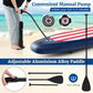 GYMAX Stand Up Paddle Board, Inflatable SUP with Wide Non-Slip EVA Deck, Accessories-Leash, D Rings, Hand Pump, Adjustable Paddle & Backpack, Paddle Boards for Adults Youth