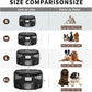DONORO Dog Playpen Portable Pet Play Pens for Small Dog/Cat/Rabbit/Chicks, Cat Playpen Indoor/Outdoor with Carring Case, Removable Zipper Top and Bottom (Black, Extra Large (55"x55"x30"), 8)