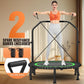 ANCHEER 40"/48" Foldable Rebounder Trampoline for Adults/Kids with Resistance Bands and Bungees, Indoor & Outdoor Mini Trampoline with Bar and Safety Padding - Max Load 450lbs/550lbs
