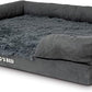The Dog’s Bed, XL Grey Fur 43.5x34,Memory Foam, Pain Relief: Arthritis, Hip & Elbow Dysplasia, Post Surgery, Lameness, Supportive, Calming, Waterproof Washable Cover, Veterinary Approved