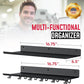 2-Tier Floating Shelf Compatible with Tonal Accessories, Home Gym Storage Shelf, Gym Rack Wall Mount Organizer, Workout Metal Holder, T-Bracket Lock Adapters Hanger, US Patent Holding