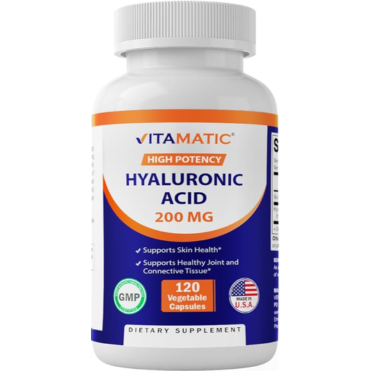 Vitamatic Hyaluronic Acid 200mg | 120 Capsules