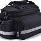27L Adjustable Bike Pannier Bag with Hidden Rain Cover, 360° Reflective Strips, Multi-Functional Bicycle Saddle Bag for Grocery Shopping, Commuting, Cycling & Travel, Handheld & Crossbody Design