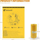 Dog Poop Bags Rolls-600 Counts, 40Rolls, Biodegradable Poop Bags Made of Cornstarch, 100% Leak Proof and Easy to Open (Yellow)
