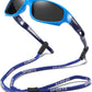DYLB 3 Pack Flexible Kids Polarized Sunglasses For Boys Girls With Strap, Sport Sunglasses for Children Age 3-10.